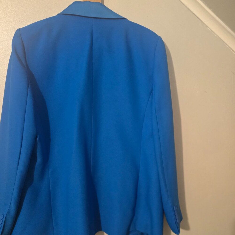 DKNY Women's Frosted Twill One Button Long Sleeve Jacket - Picture 4 of 4